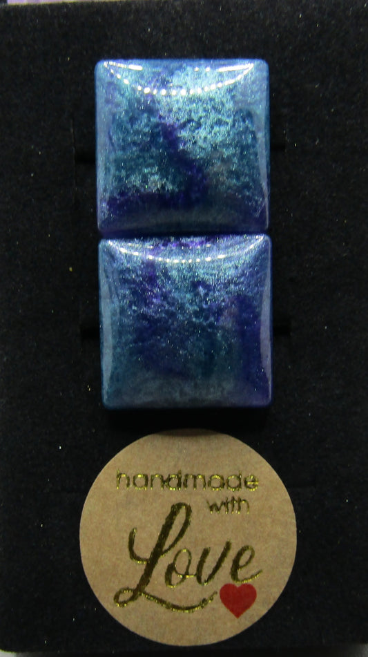 Purple/Blue Square Cufflinks